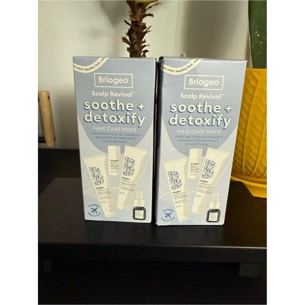 Briogeo soothe + detoxify Scalp Revival Hair Care x2
